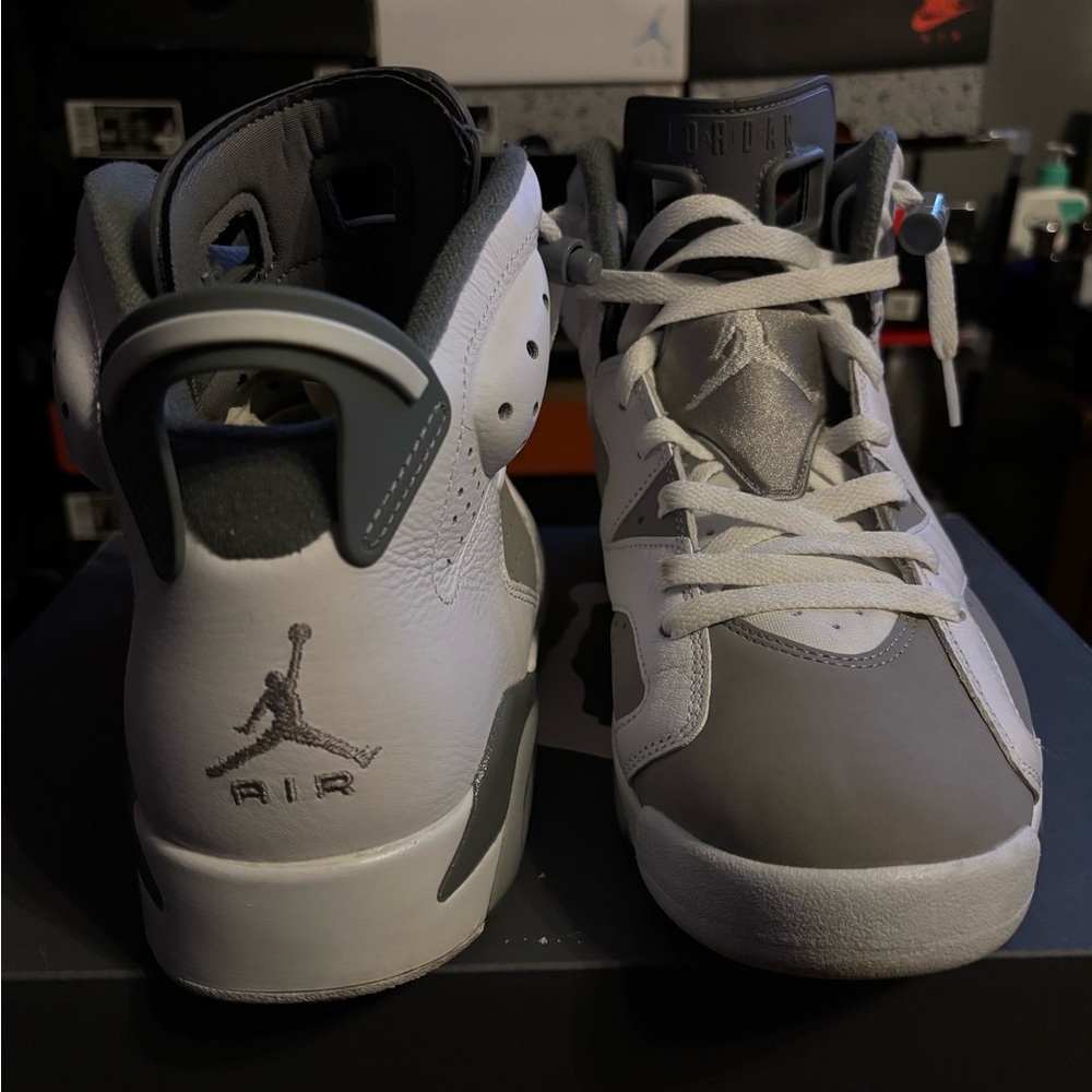 Air Jordan Gray and White Sneakers
